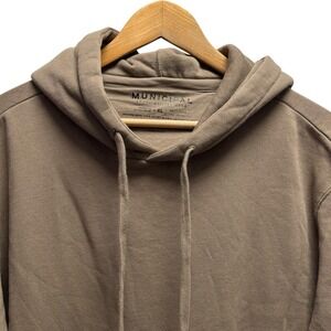Municipal Sport Utility Gear Mens Sz XL Brown Pullover Workout Hoodie Sweatshirt